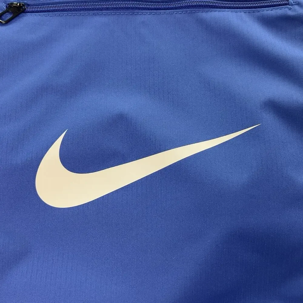 Nike Brasilia‎ Drawstring Backpack Bag Training Gym Sports Walk Sack Blue Black